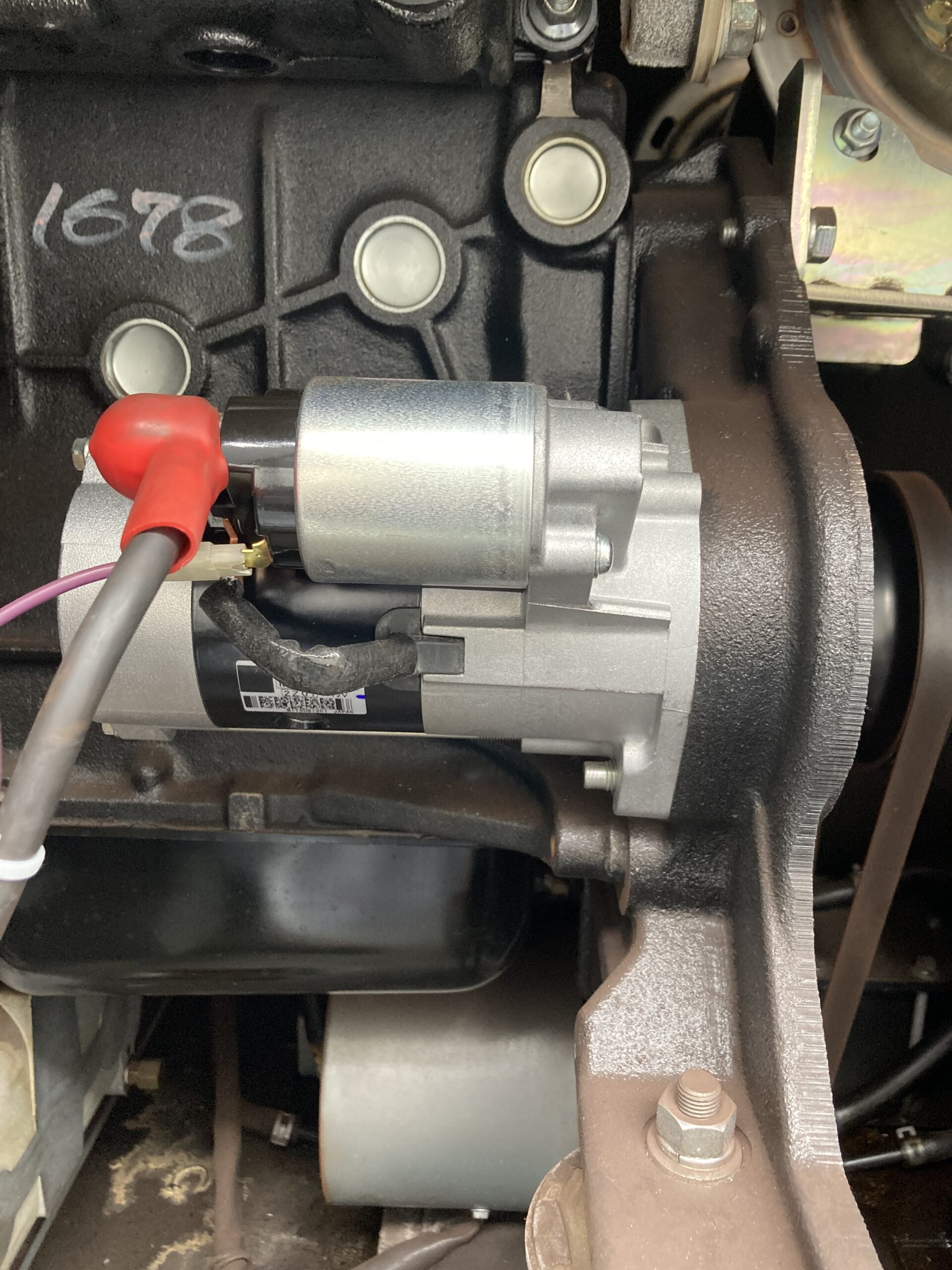 新品スターター取り付け後