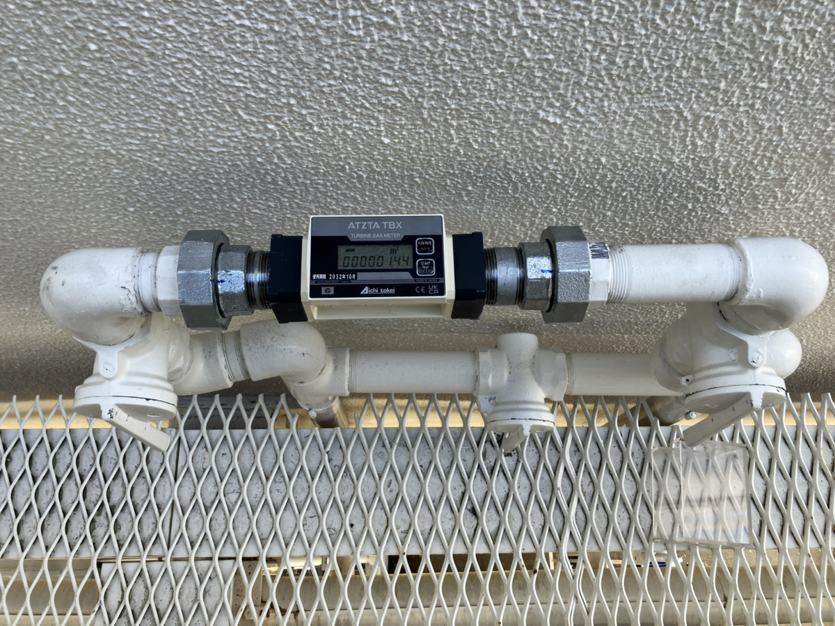 交換後メーター