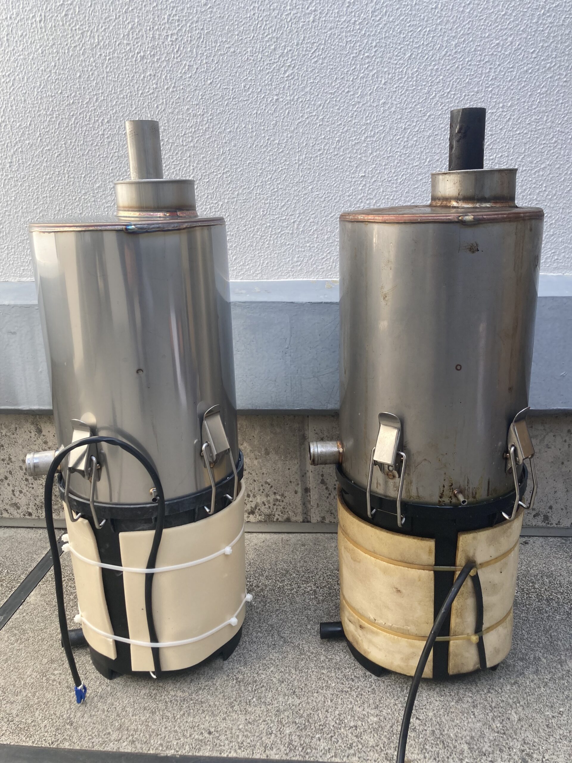 新旧排気マフラー