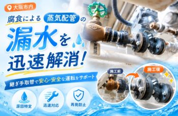 大阪市内　裁判所様　漏水工事