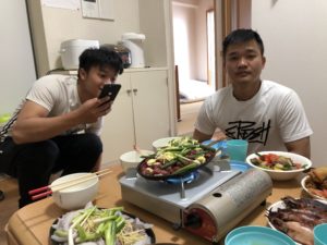 ベトナム人実習生との食事 寝屋川市のミヨシテック